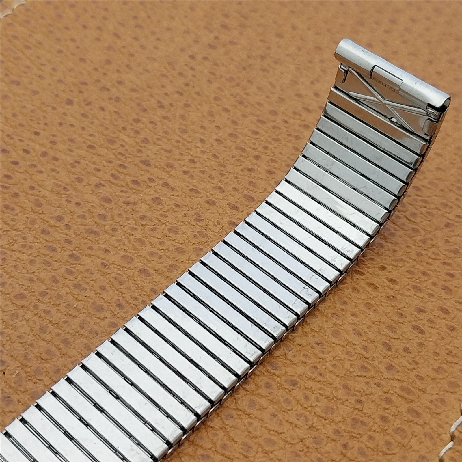 1970s Thinline 17mm Stainless Steel Classic Unused nos Vintage Watch Band
