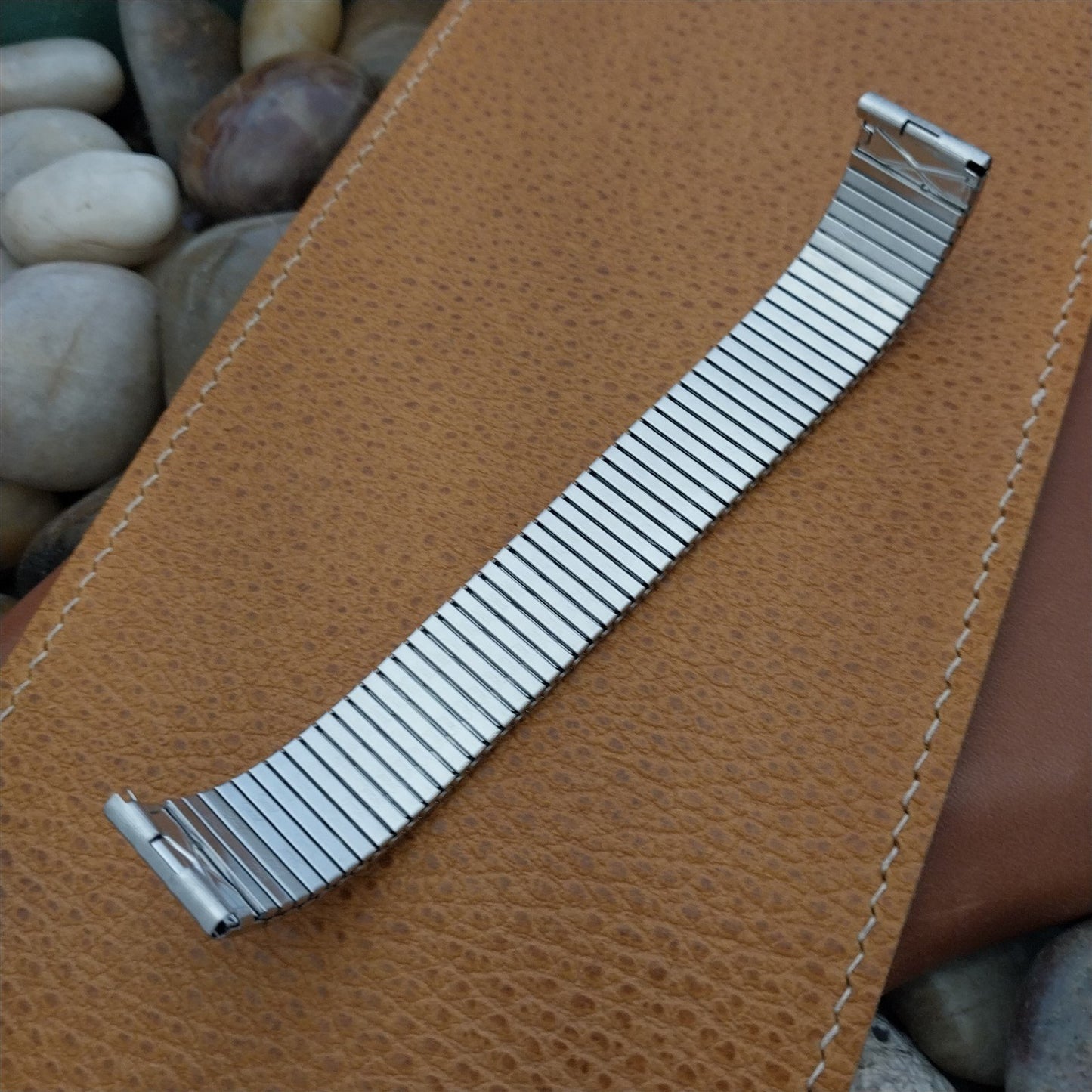 1970s Speidel Thinline 17.2mm Stainless Steel Classic nos USA Vintage Watch Band