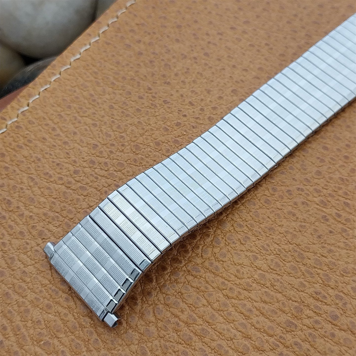 Speidel Thinline 1970s Flared Long Stainless Steel Vintage Watch Band