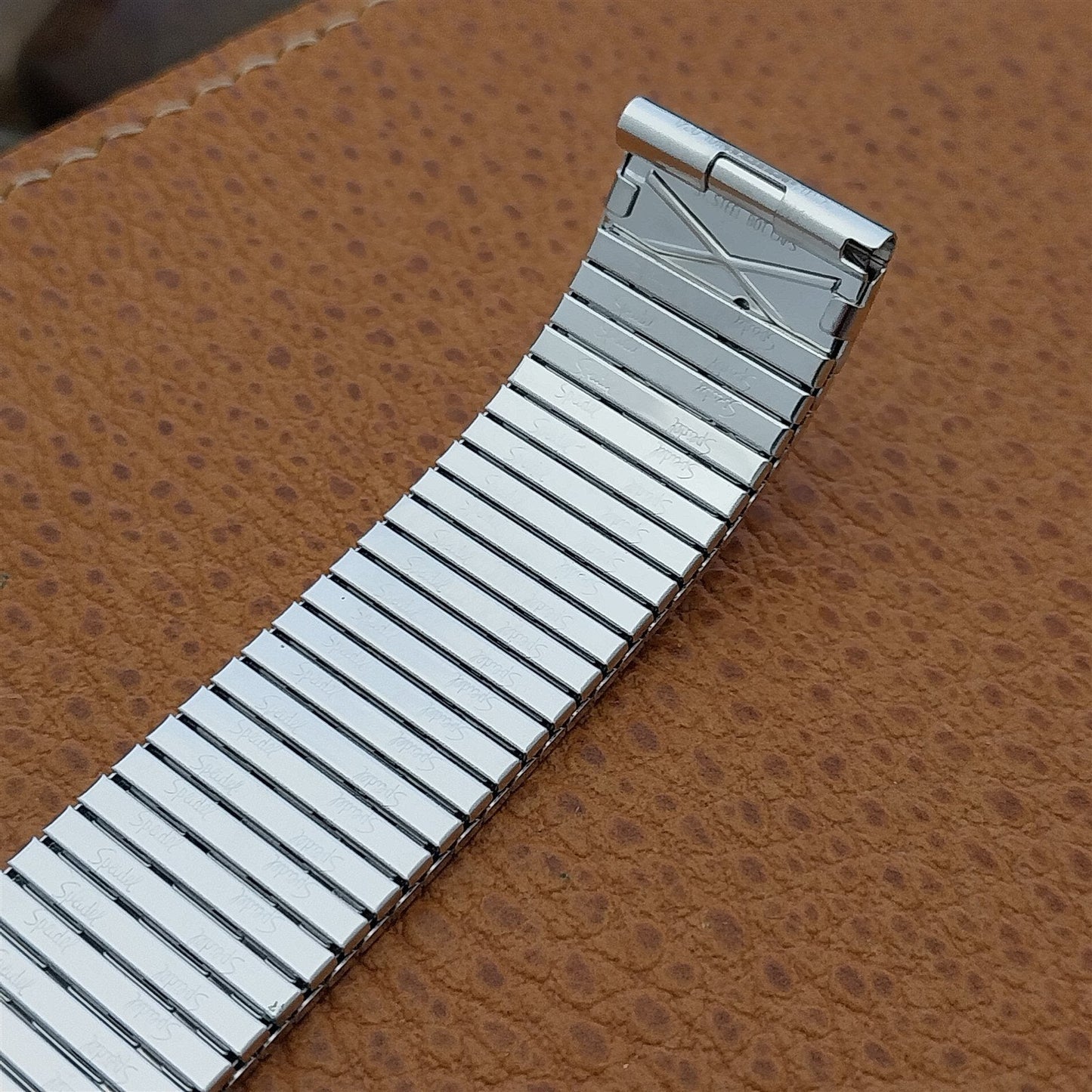 Speidel Thinline 17.2mm 10K White Gold-Filled nos Vintage Watch Band