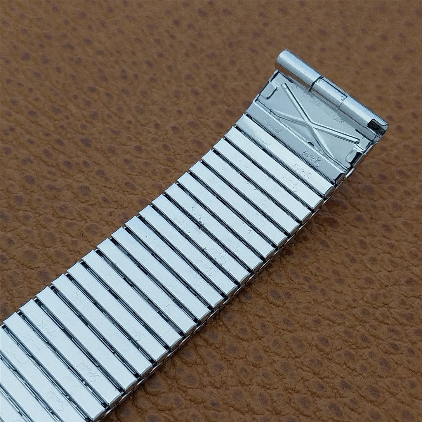 Speidel Thinline 17.2mm 10K White Gold-Filled nos Vintage Watch Band