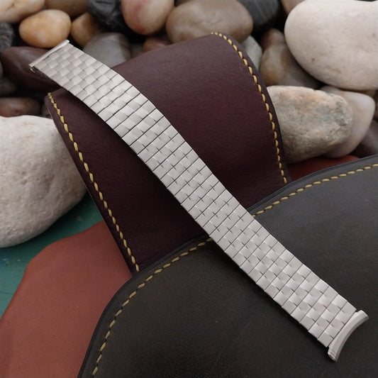 19mm 18mm Speidel Radial Stainless Steel Wide Classic Unused 1970s Watch Band