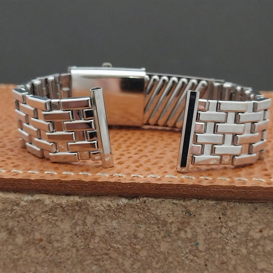 50s Vintage White Gold-Fill Speidel Fort Knox Classic Stretch Unused Watch Band