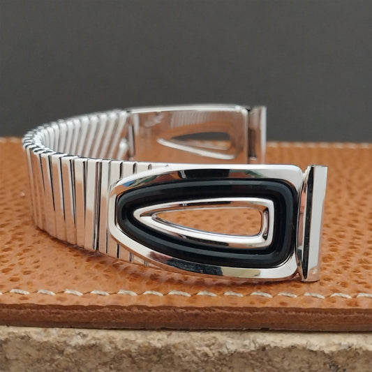 Vintage 17.2mm White Gold-Fill Speidel American Jet NOS 1958 Unused Watch Band