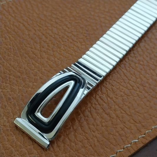 Vintage 17.2mm White Gold-Fill Speidel American Jet NOS 1958 Unused Watch Band