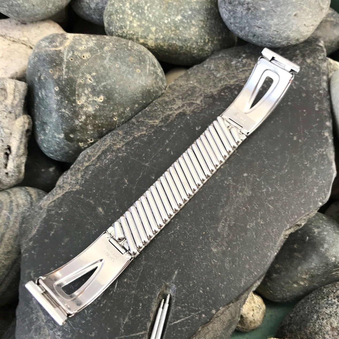 Speidel 17.2mm 10k White Gold-Filled American Jet 1958 Unused Vintage Watch Band