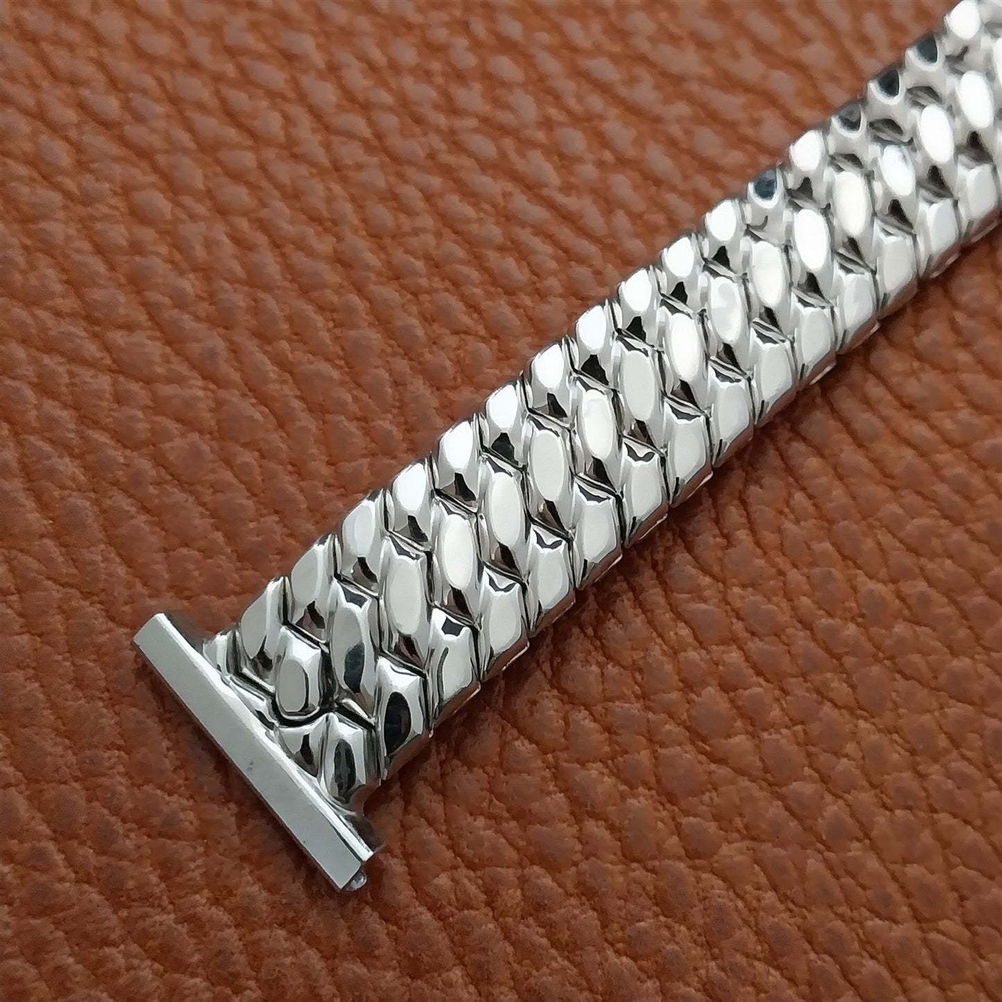 White Gold-Filled Speidel Golden Templar NOS 1950s Vintage Watch Band
