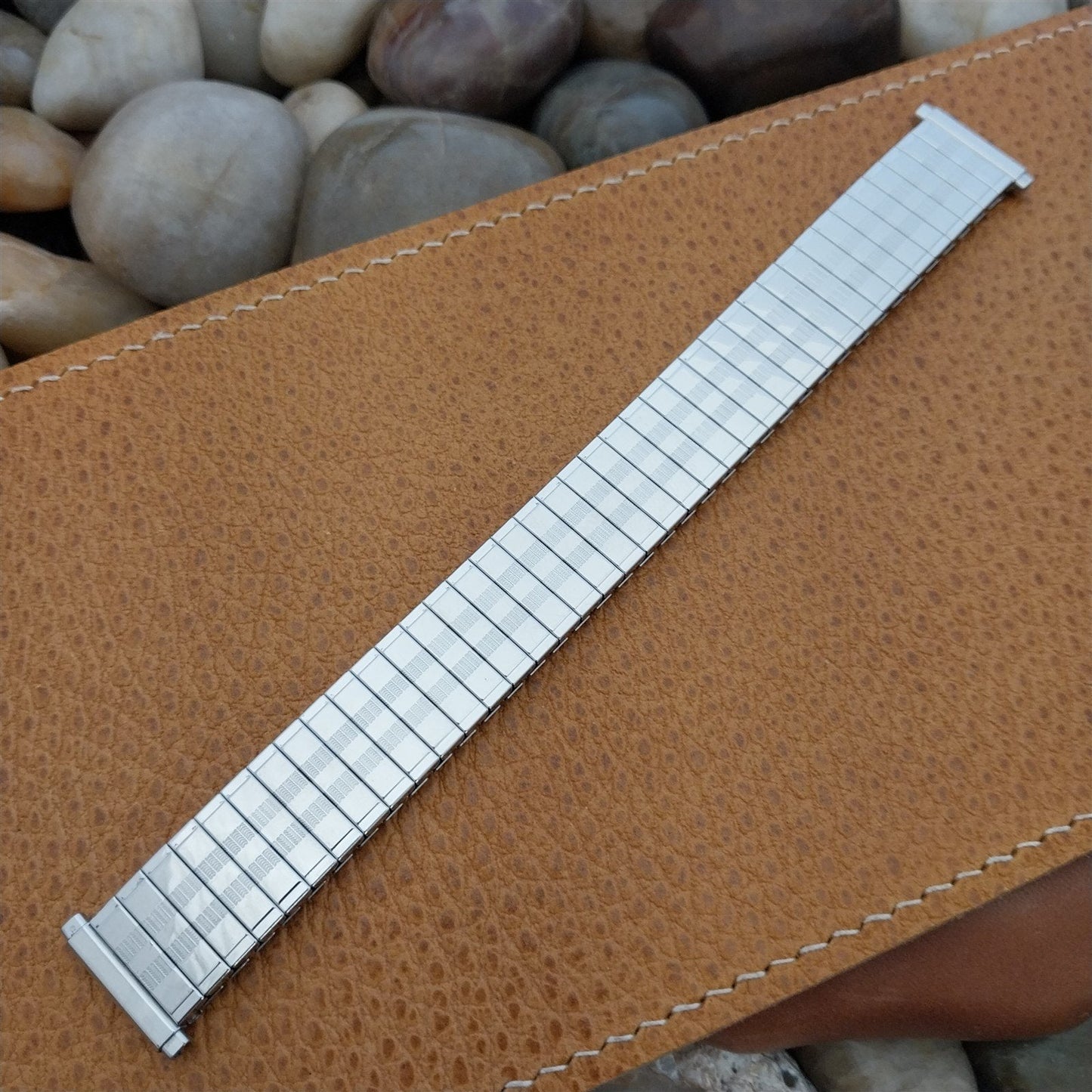 1970s Kestenmade USA Stainless Steel nos Unused Long Vintage Watch Band