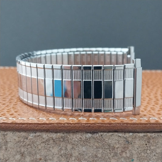 20mm 21mm Wide Stainless Steel Speidel Classic Stretch 1970s Vintage Watch Band