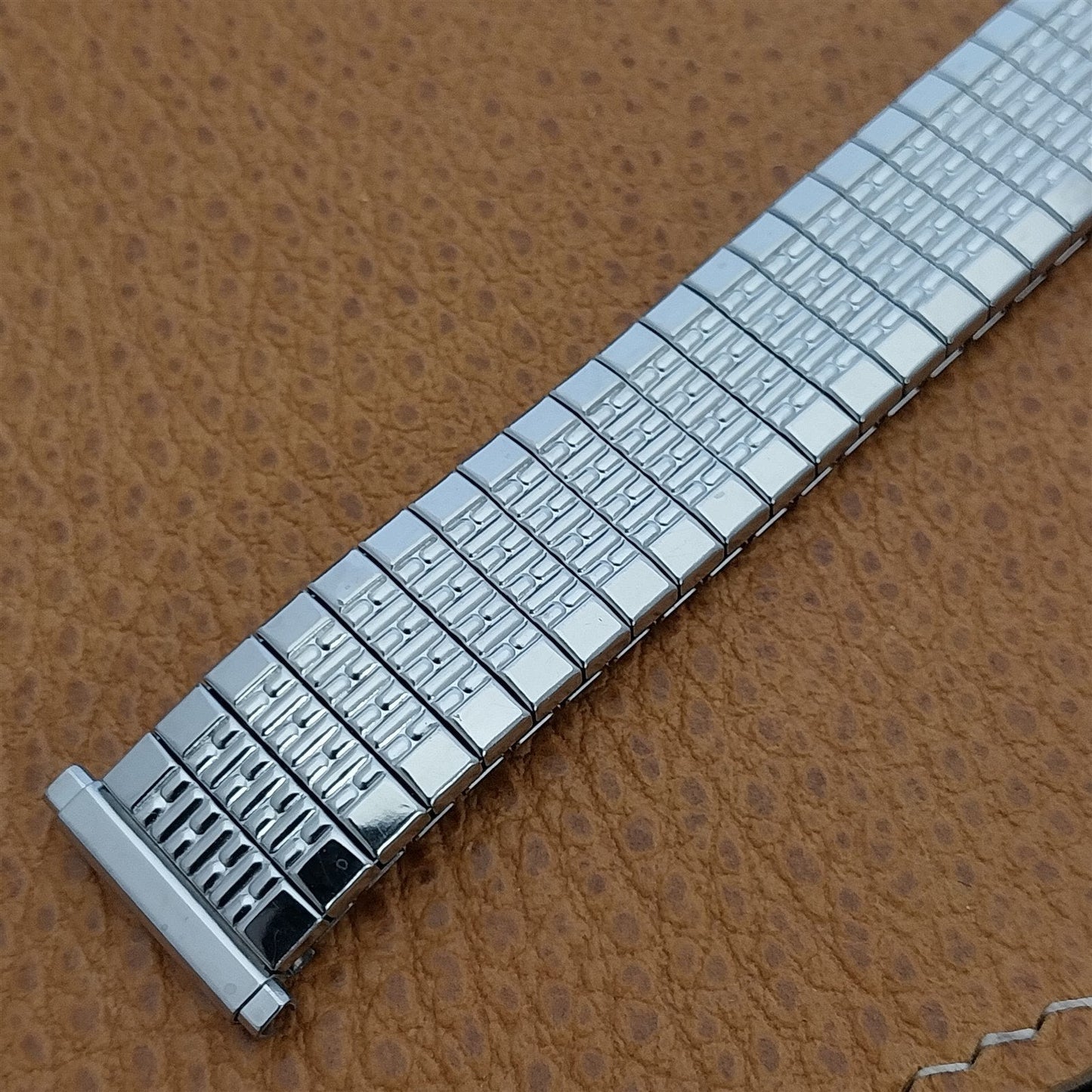 1970s Kestenmade Stainless Steel nos Unused Long Rice Beads Vintage Watch Band