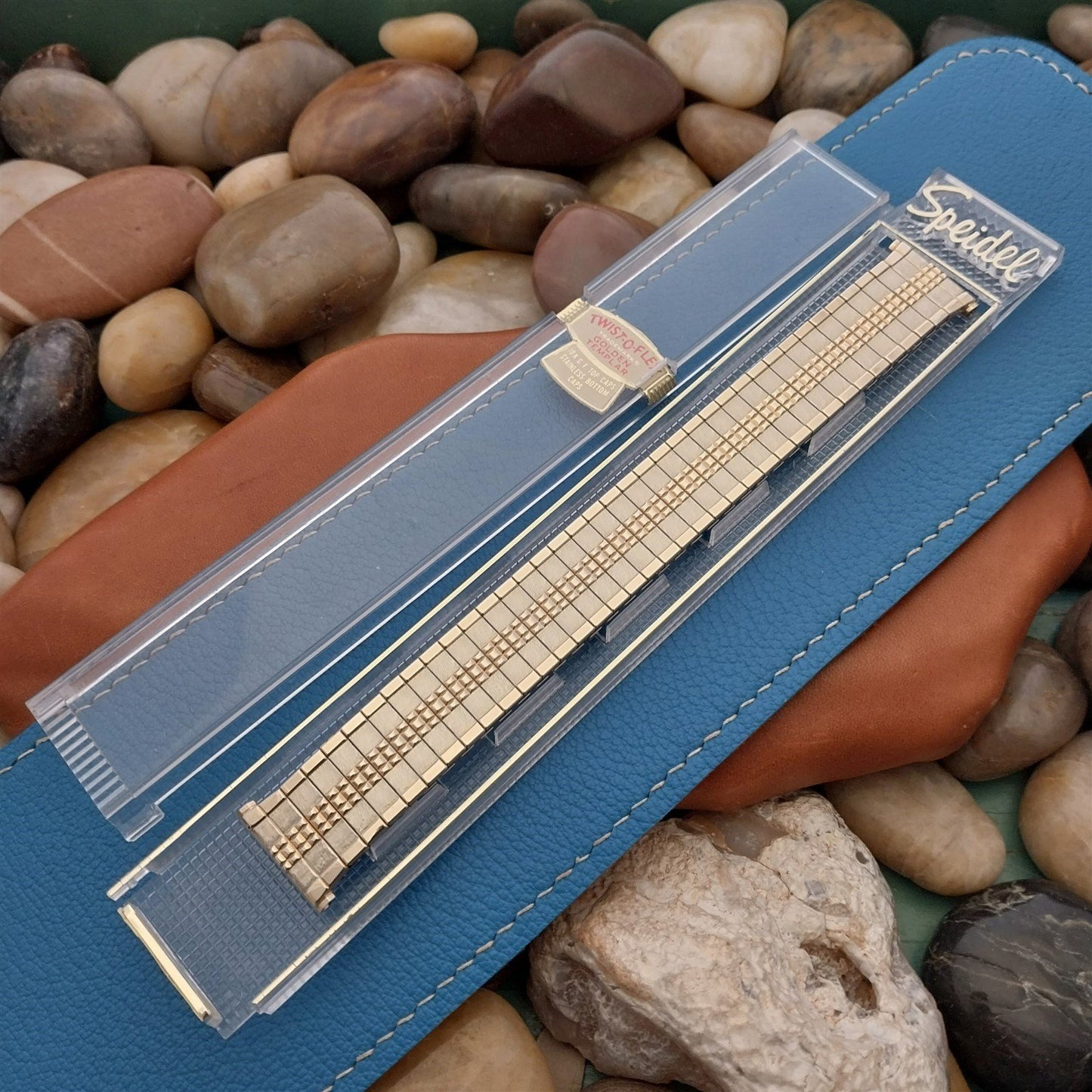 19mm 18mm 1968 Gold Filled Speidel Golden Templar Unused nso Vintage Watch Band