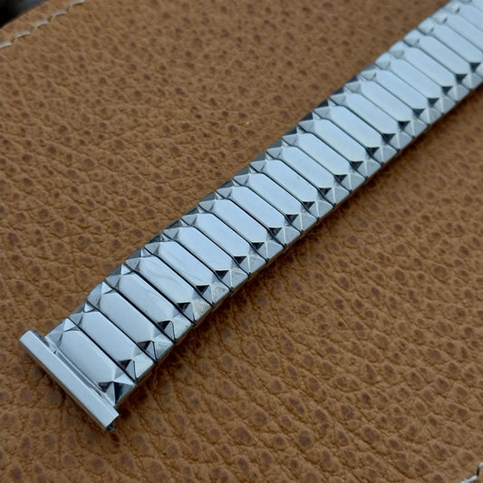 19mm 18m 16mm White Gold-Fill Classic Speidel Unused 1954 nos Vintage Watch Band