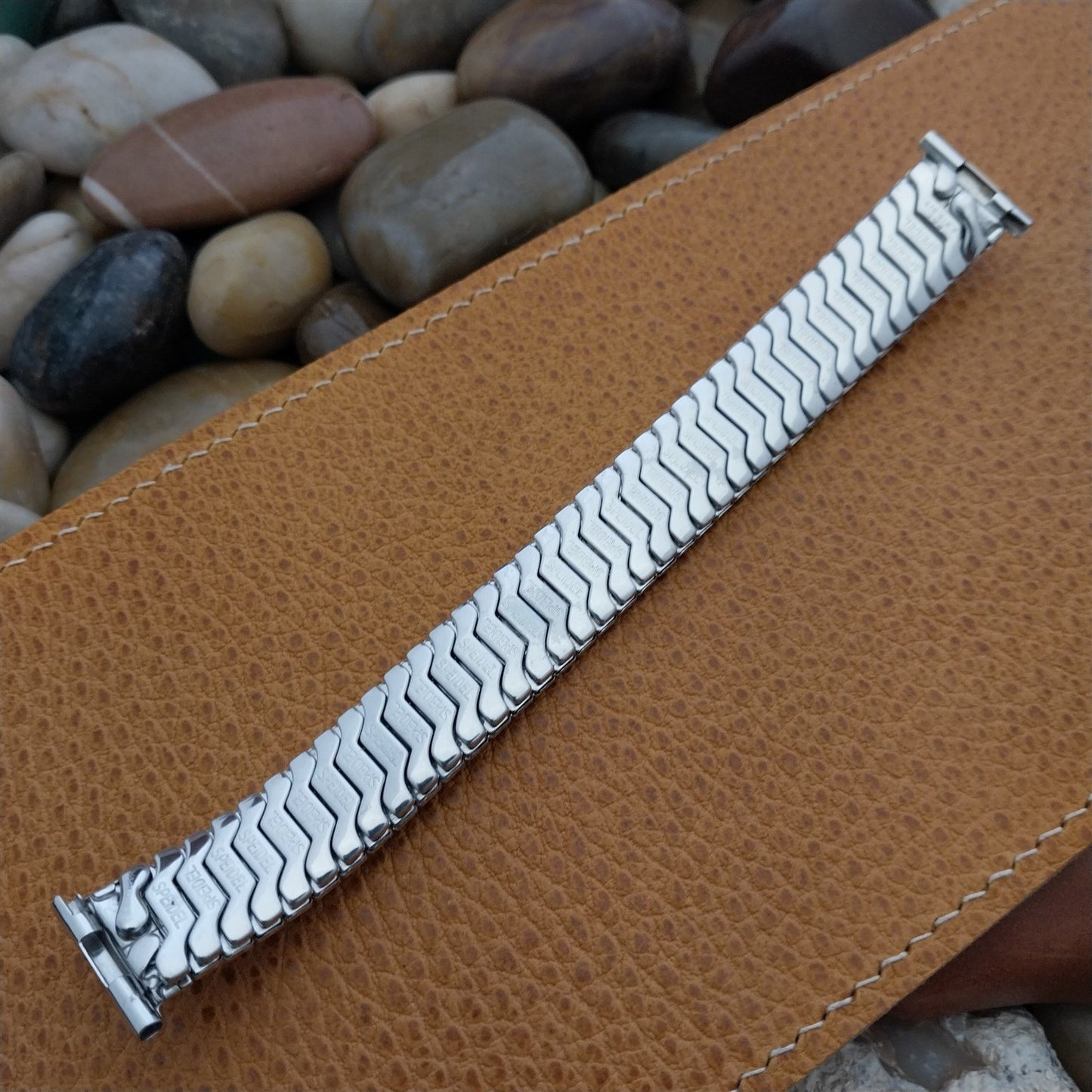 19mm 18m 16mm White Gold-Fill Classic Speidel Unused 1954 nos Vintage Watch Band