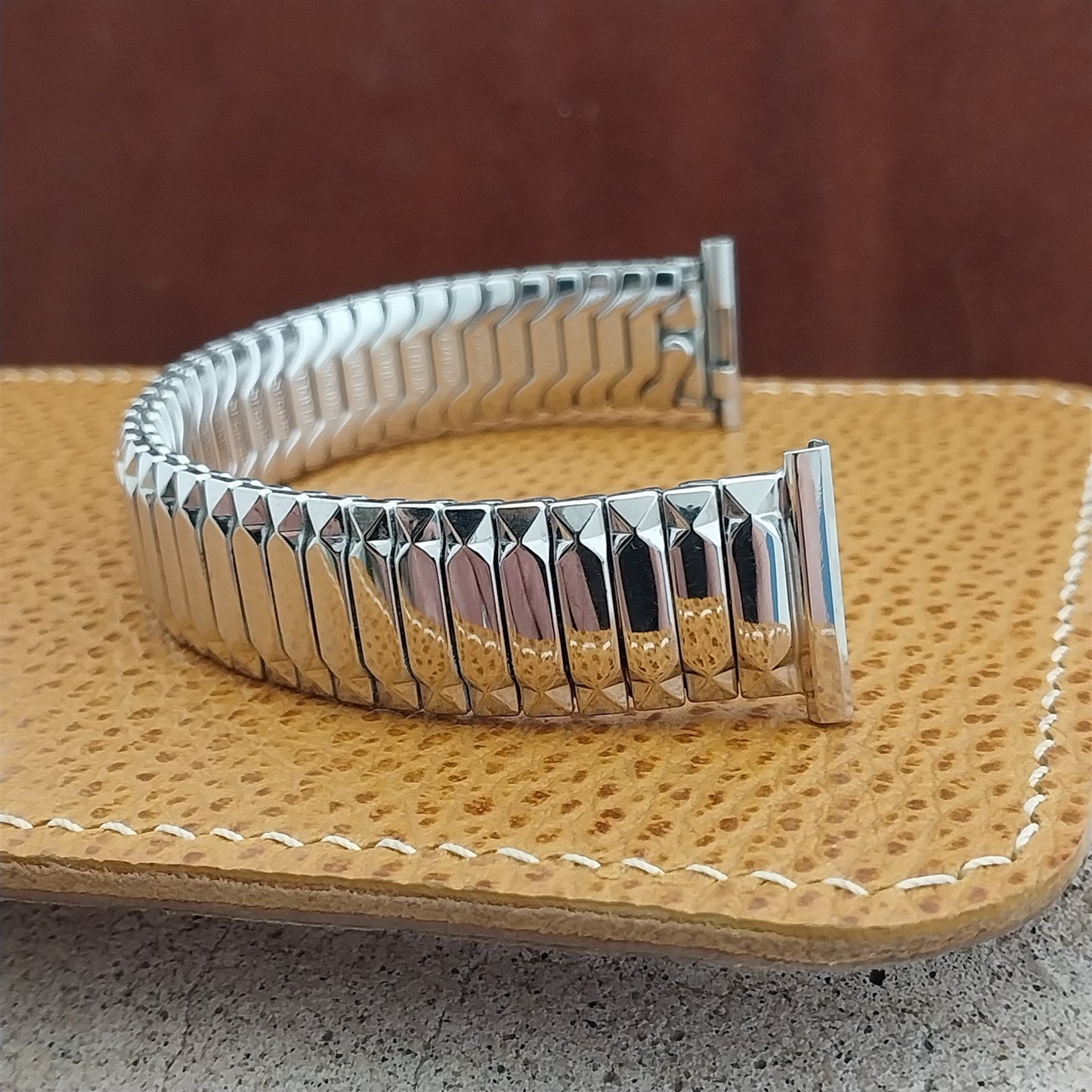 19mm 18m 16mm White Gold-Fill Classic Speidel Unused 1954 nos Vintage Watch Band