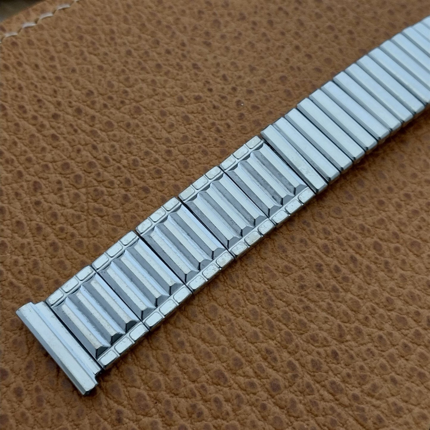 1957 10k White Gold Filled Classic Vintage Unused Watch Band nos Speidel