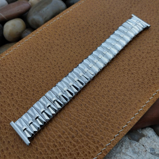 Vintage Speidel White Gold-Fill 1957 High Ridge 19mm 18mm 16mm Unused Watch Band