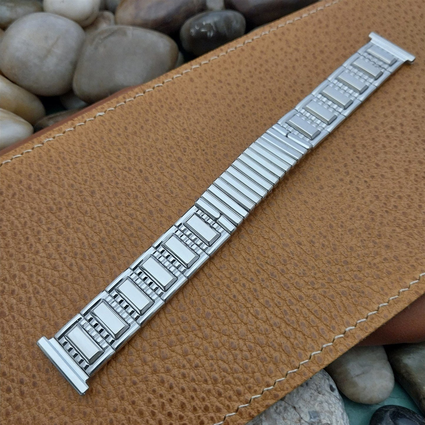 19mm 18mm 16mm Speidel White Gold-Filled 1950s Long Unused Vintage Watch Band