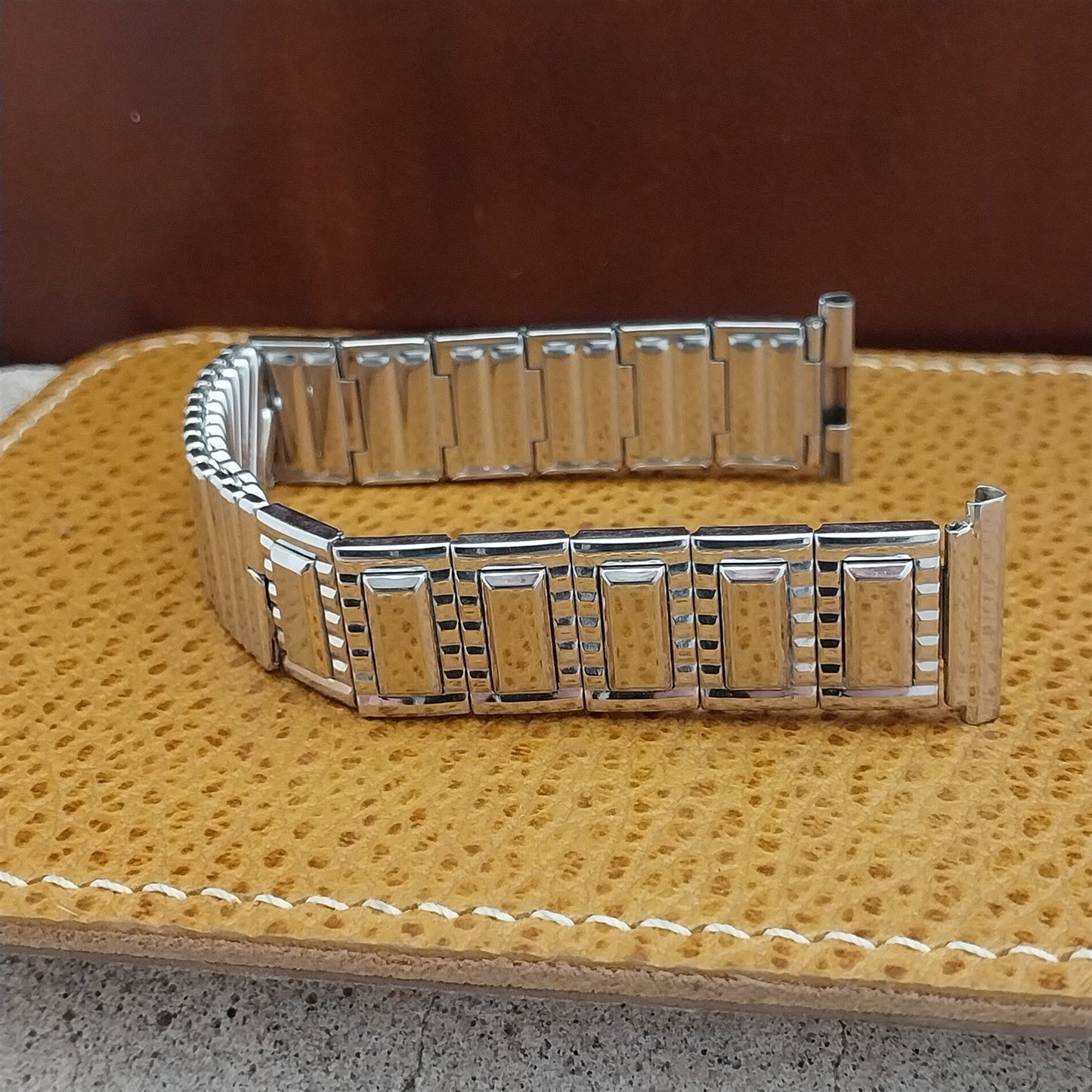 19mm 18mm 16mm Speidel White Gold-Filled 1950s Long Unused Vintage Watch Band