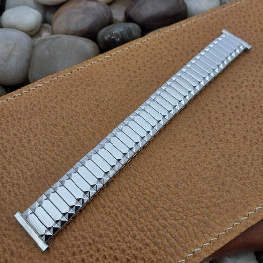 19mm 18mm White Gold-Filled Speidel 1963 First Nighter Unused Vintage Watch Band