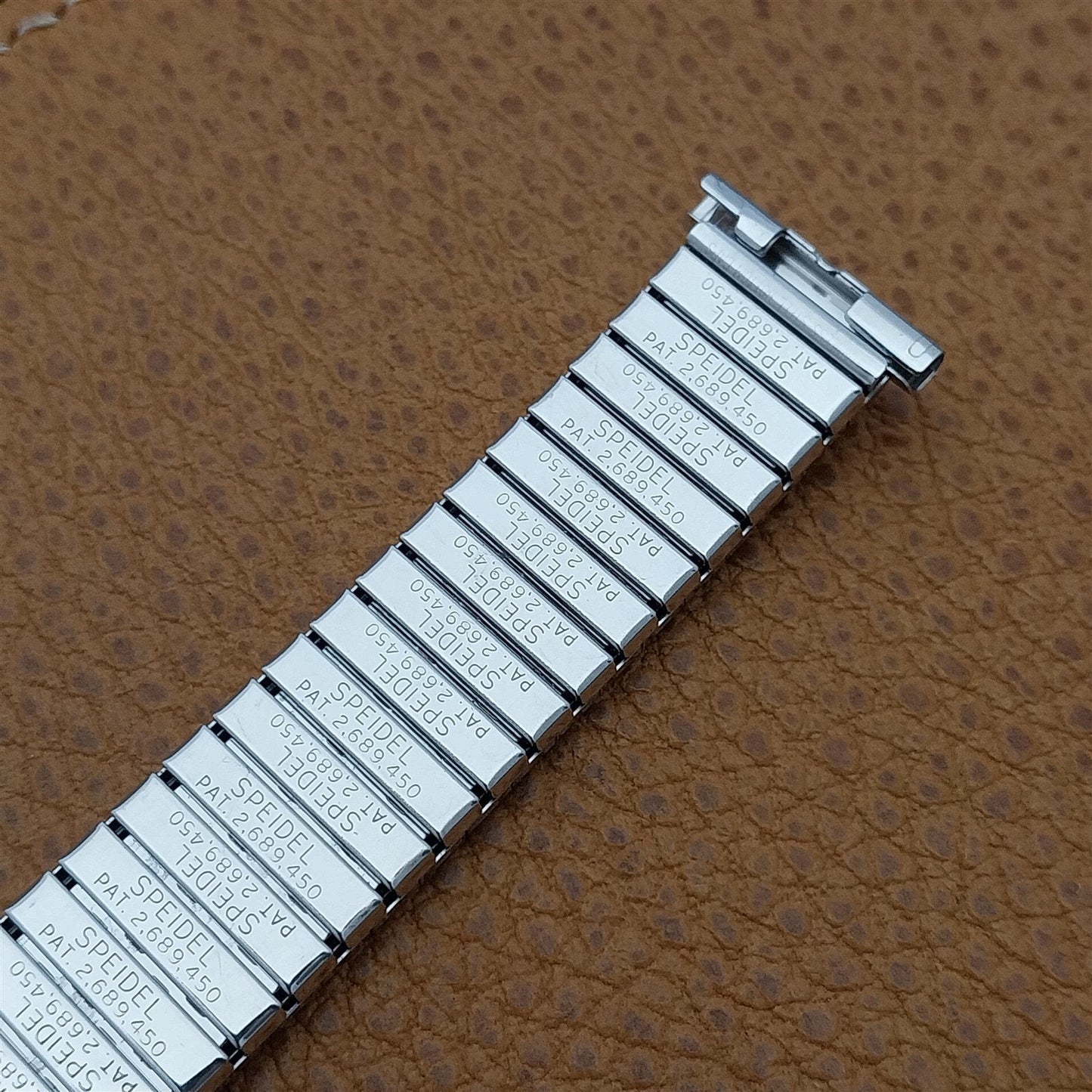 19mm 18mm White Gold-Filled Speidel 1963 First Nighter Unused Vintage Watch Band