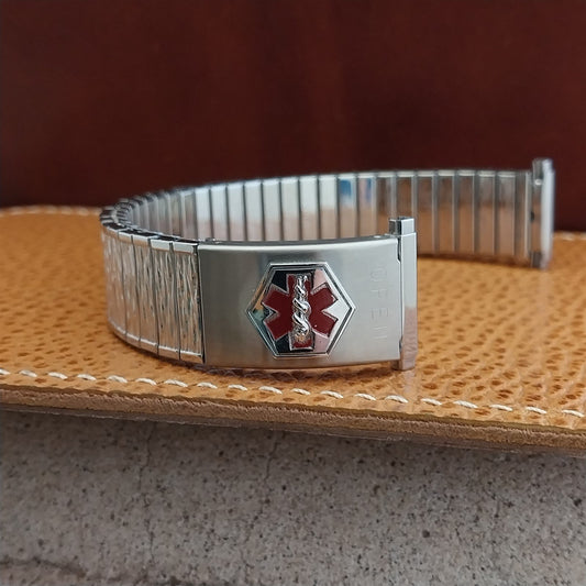 Speidel USA Medilog Stainless Steel Valencia nos Vintage Watch Band