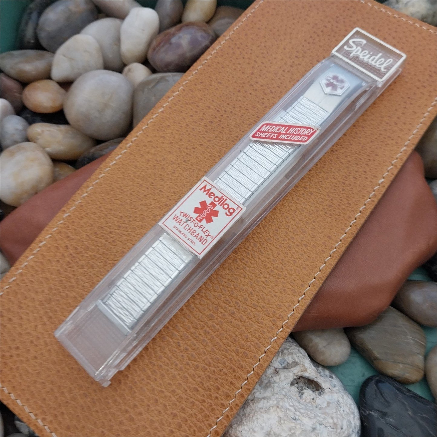 Speidel USA Medilog Stainless Steel Valencia 5 3/4" nos Vintage Watch Band