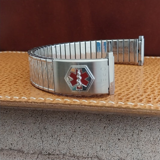 Speidel USA Medilog Stainless Steel Valencia 5 3/4" nos Vintage Watch Band