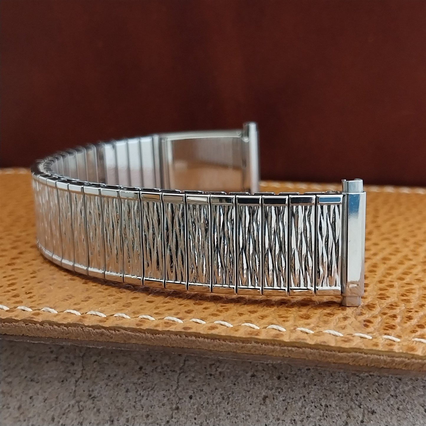 Speidel USA Medilog Stainless Steel Valencia 5 3/4" nos Vintage Watch Band