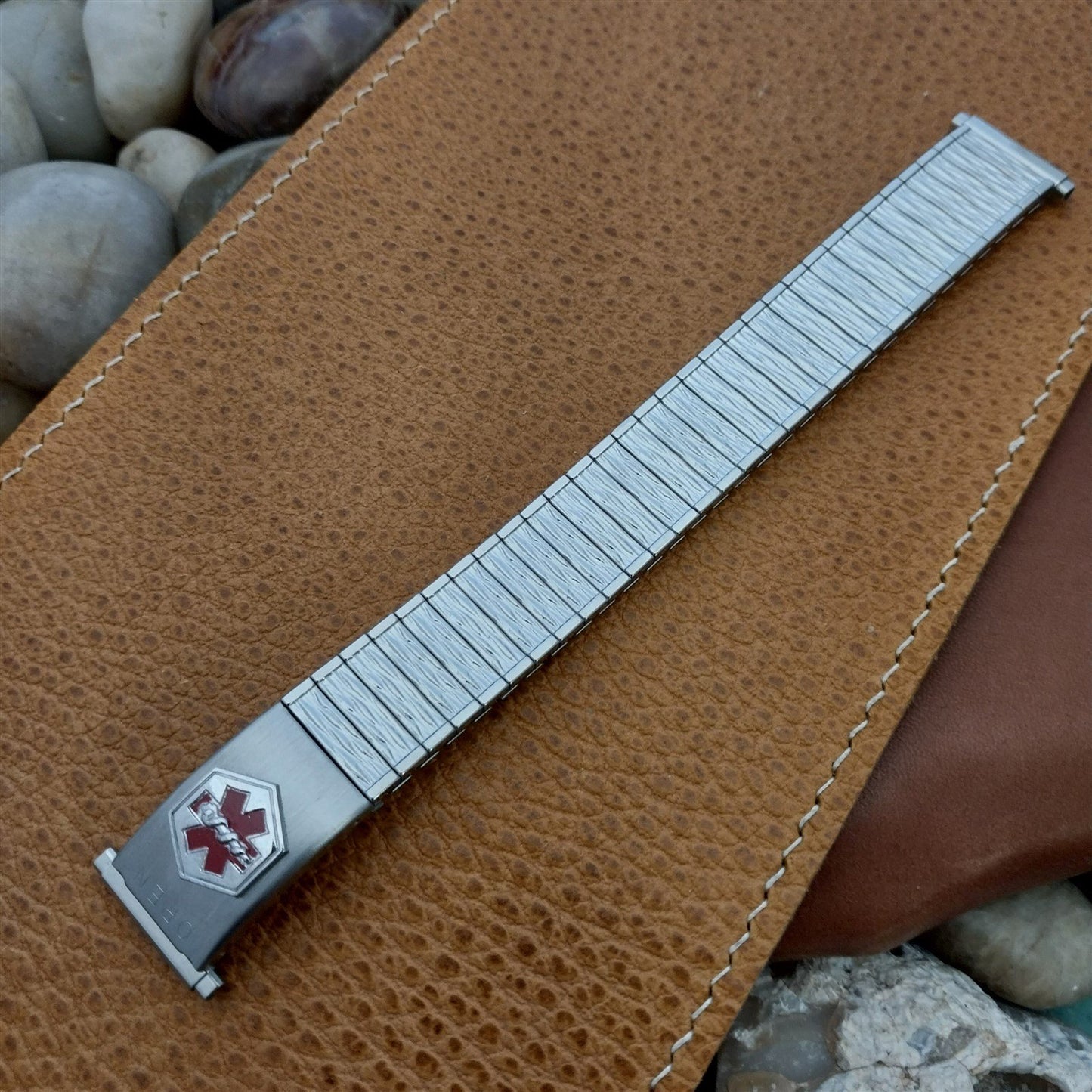 Speidel USA Medilog Stainless Steel Valencia 5 3/4" nos Vintage Watch Band