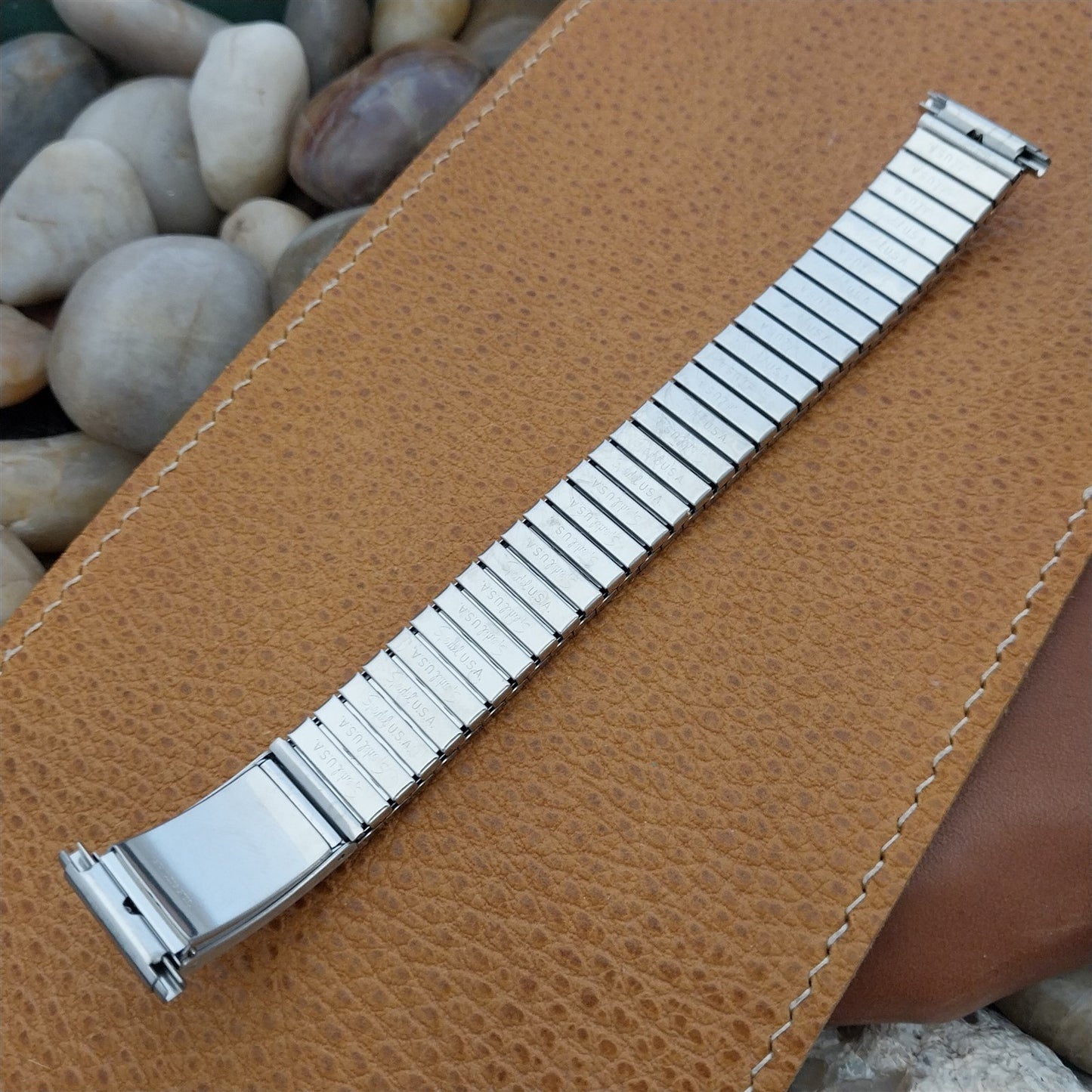 Speidel USA Medilog Stainless Steel Valencia 5 3/4" nos Vintage Watch Band