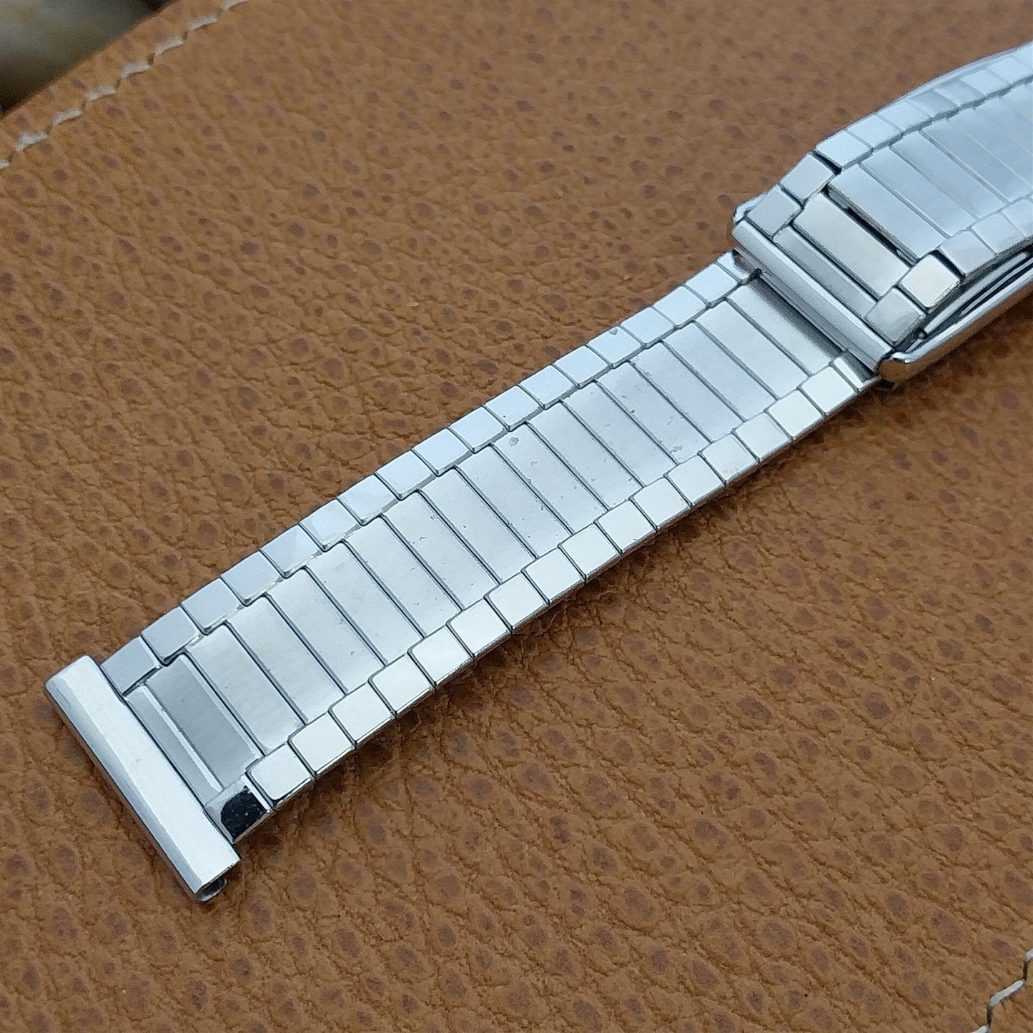 1959 10k White Gold-Filled nos Speidel Golden Ingot nos Vintage Watch Band