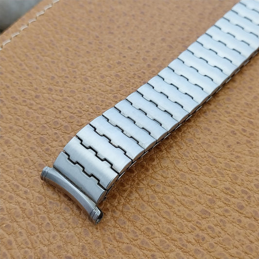 1970s Speidel Brushed Stainless Steel Twist o Flex nos Vintage Watch Band