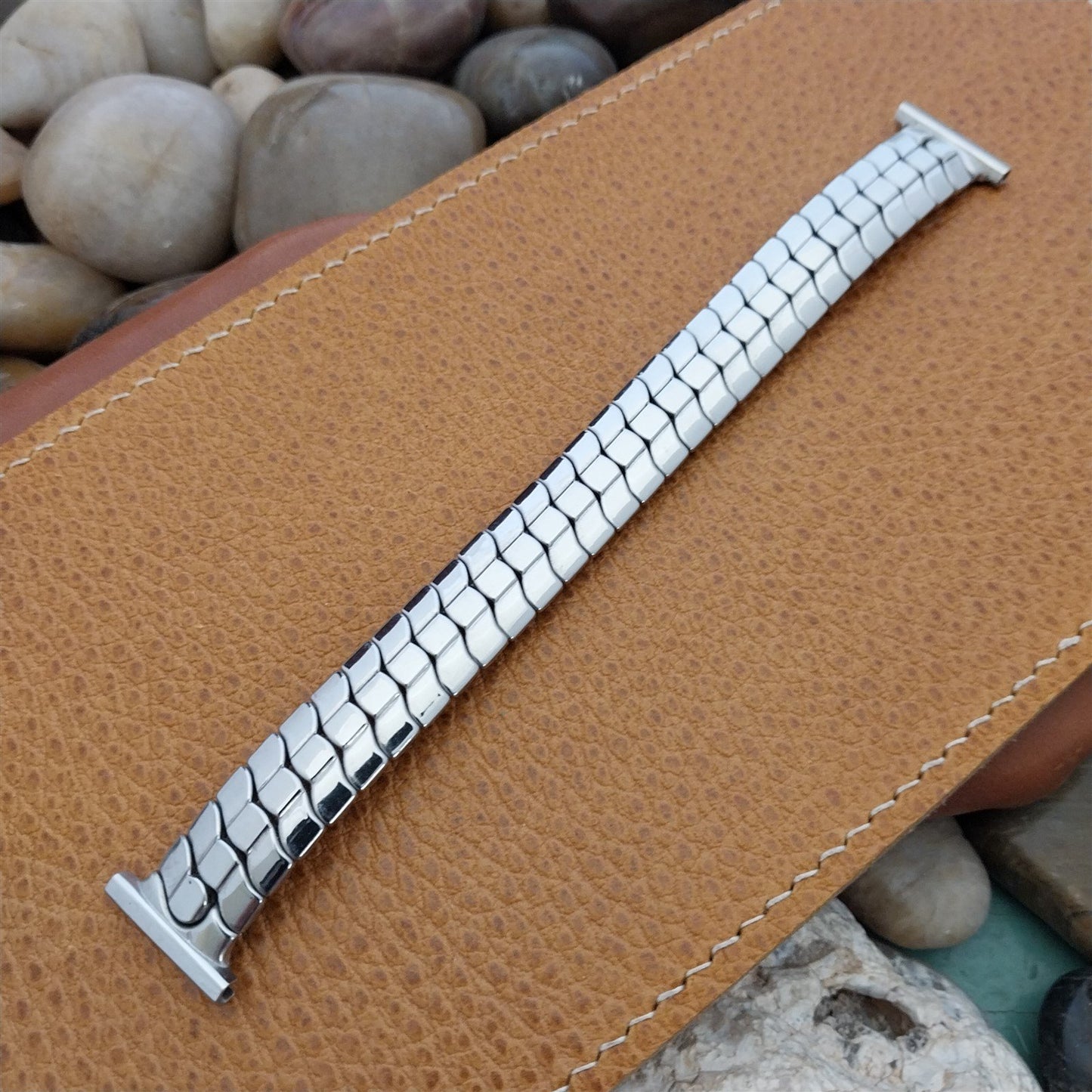 1950s Speidel USA Phoenix Stainless Steel Long nos Vintage Watch Band