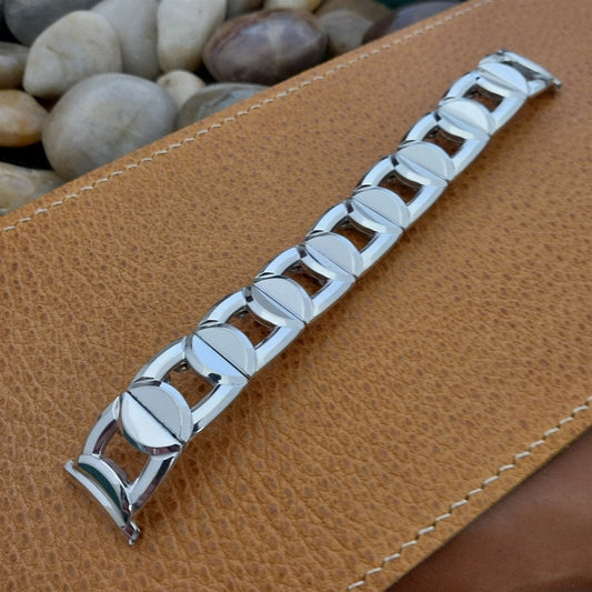 10K White Gold-Filled Speidel Pieces of Eight Unused Vintage Watch Band