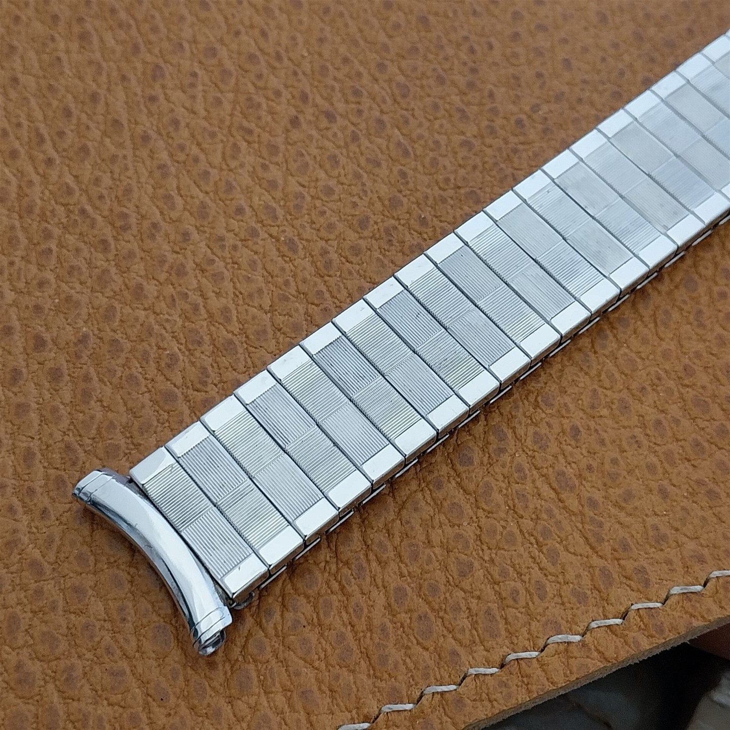 1962 Vintage White Gold-Filled Speidel Domino 19mm 18mm 16mm Unused Watch Band