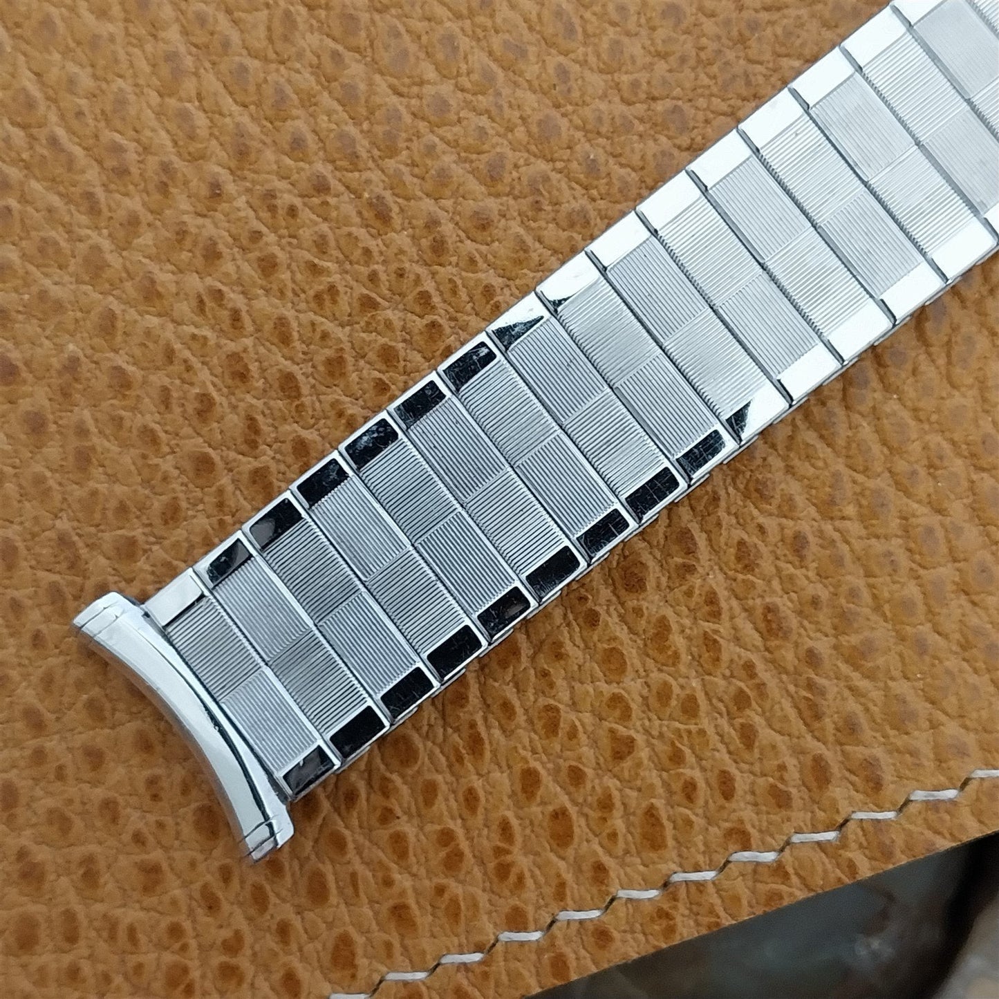 1962 Vintage White Gold-Filled Speidel Domino 19mm 18mm 16mm Unused Watch Band