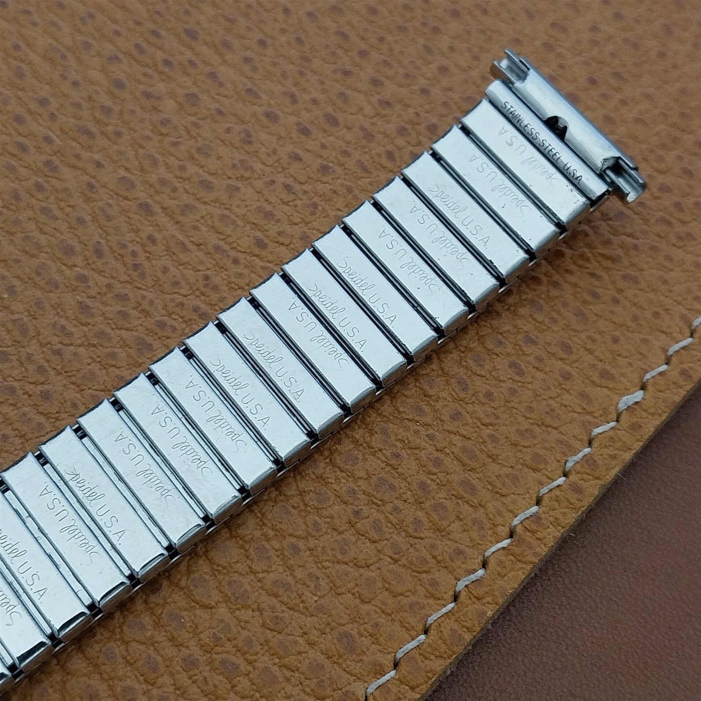 Vintage 19mm 18mm 16mm 1970s Speidel Stainless Steel Fullback Unused Watch Band