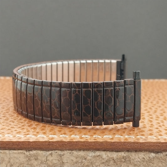 16mm 18mm 20mm Speidel Snakeskin Enameled Classic Stretch Vintage Watch Band