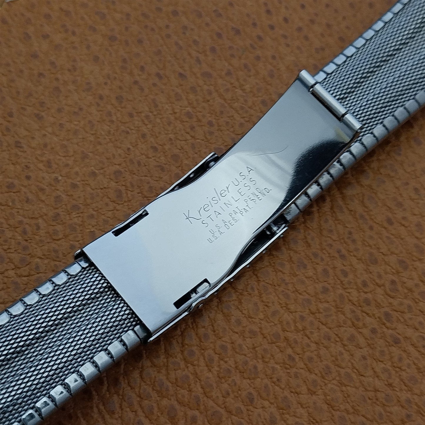 17.2mm Kreisler USA Stainless Steel Classic nos 1960s Vintage Watch Band