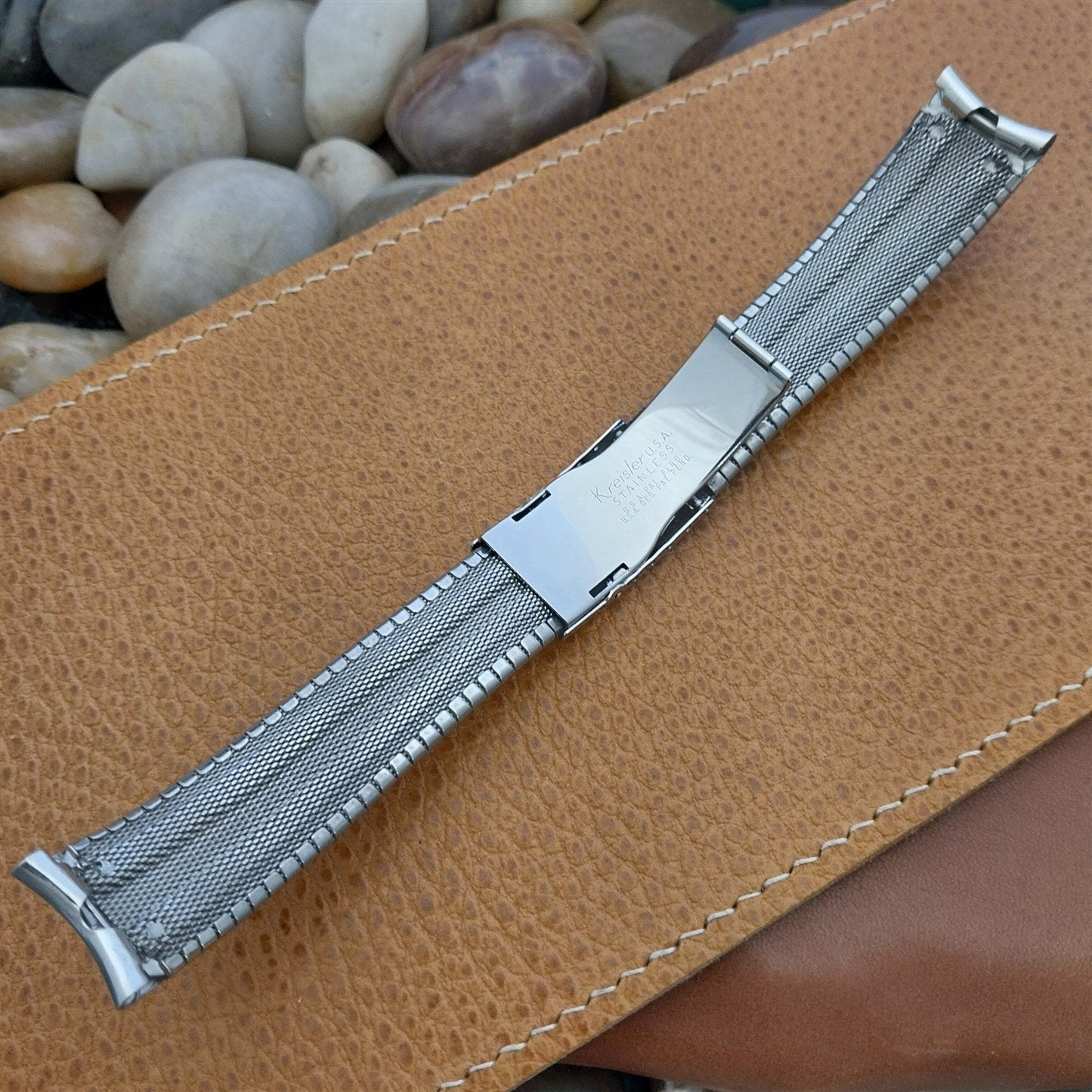 17.2mm Kreisler USA Stainless Steel Classic nos 1960s Vintage Watch Band