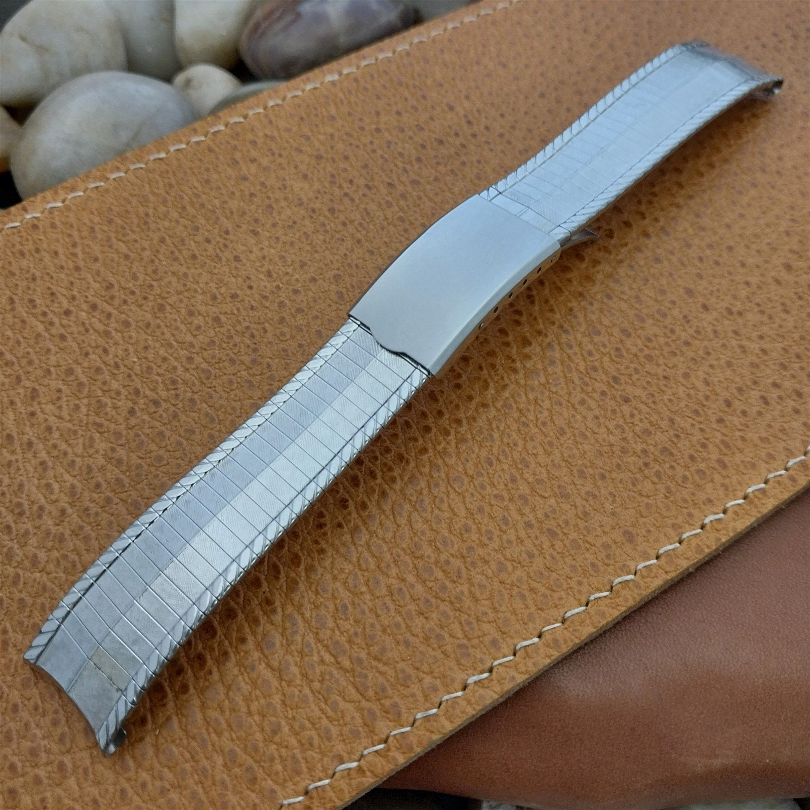 17.2mm Kreisler USA Stainless Steel Classic nos 1960s Vintage Watch Band