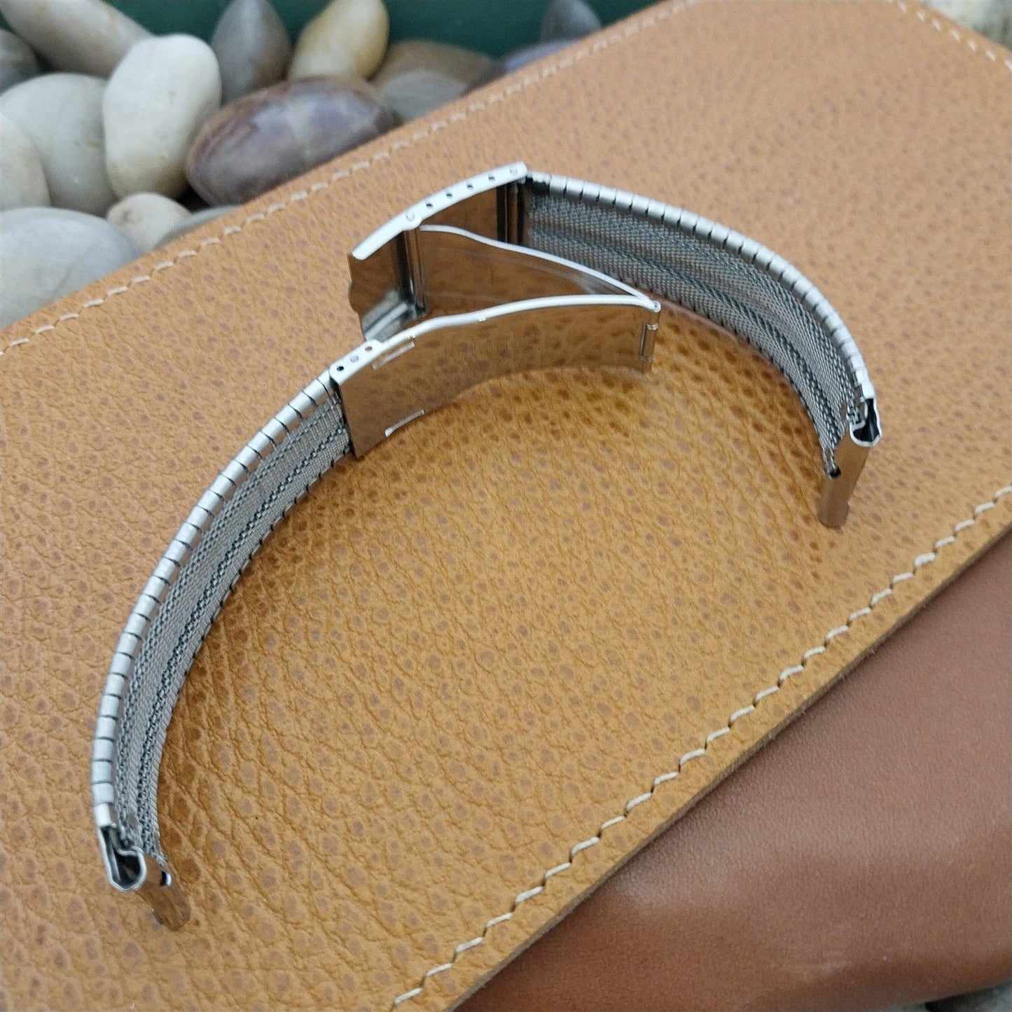 17.2mm Kreisler USA Stainless Steel Classic nos 1960s Vintage Watch Band