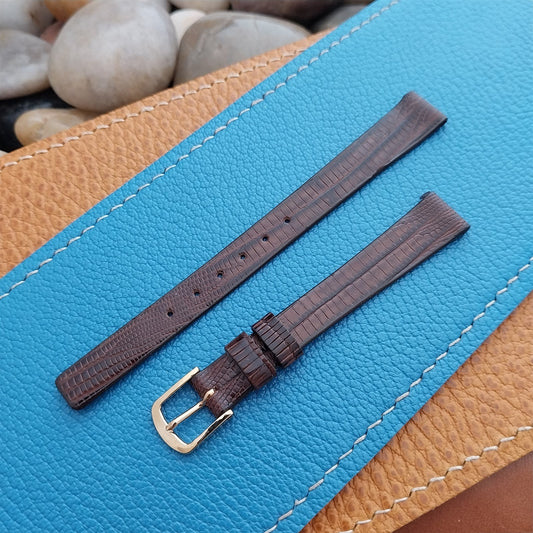 Vintage 11mm Seiko Lizard Unused Classic Ladies Watch Band & Logo Buckle