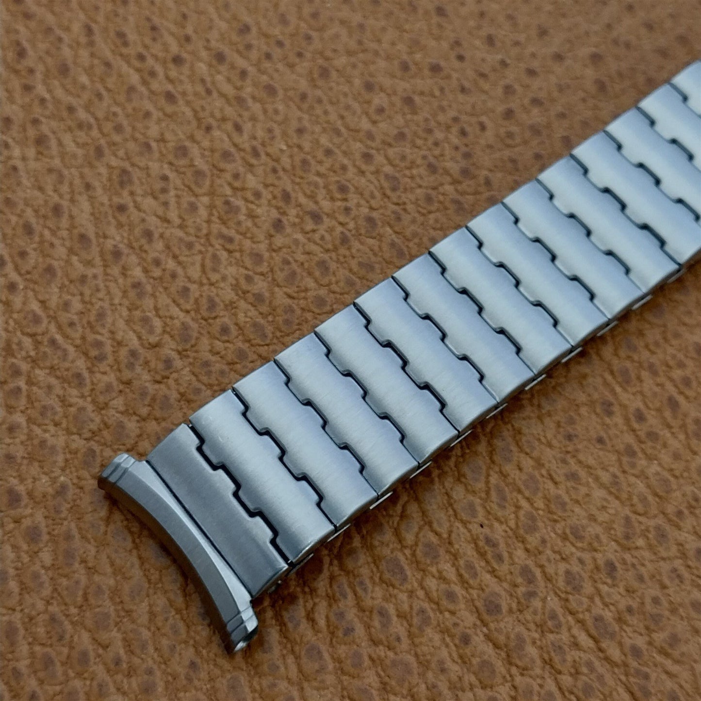 1970s 19mm 18mm Speidel Brushed Stainless Steel TwistoFlex Vintage Watch Band