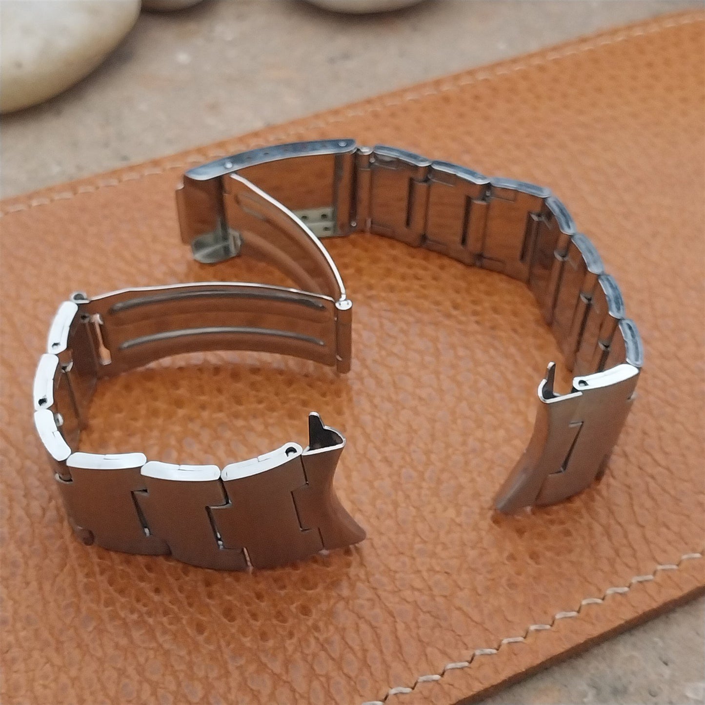 22mm 7/8" Stainless Steel Baldwin nos Unused 1960s-1970s Vintage Watch Band