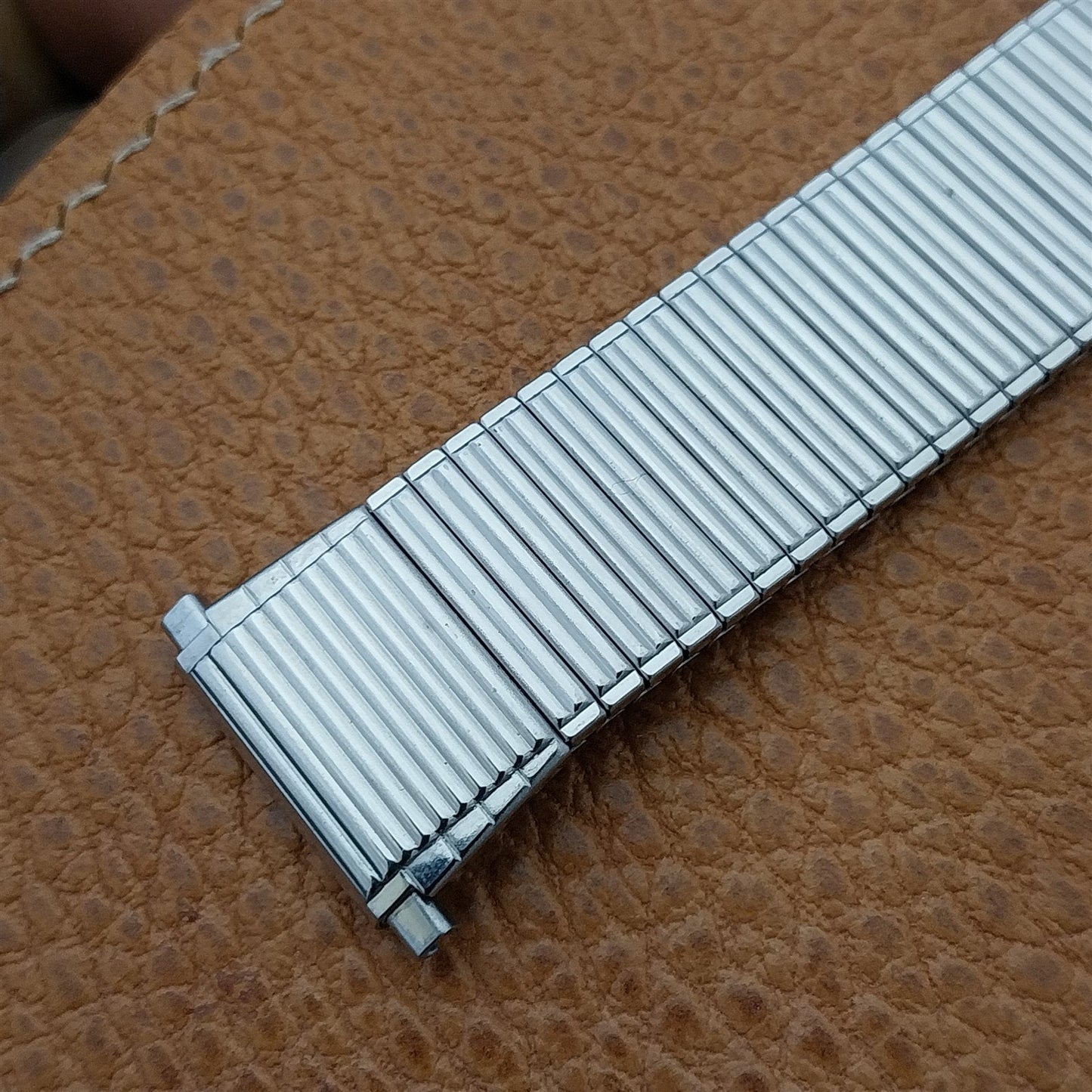 Speidel Thinline 1970s Flared Long Stainless Steel Vintage Watch Band