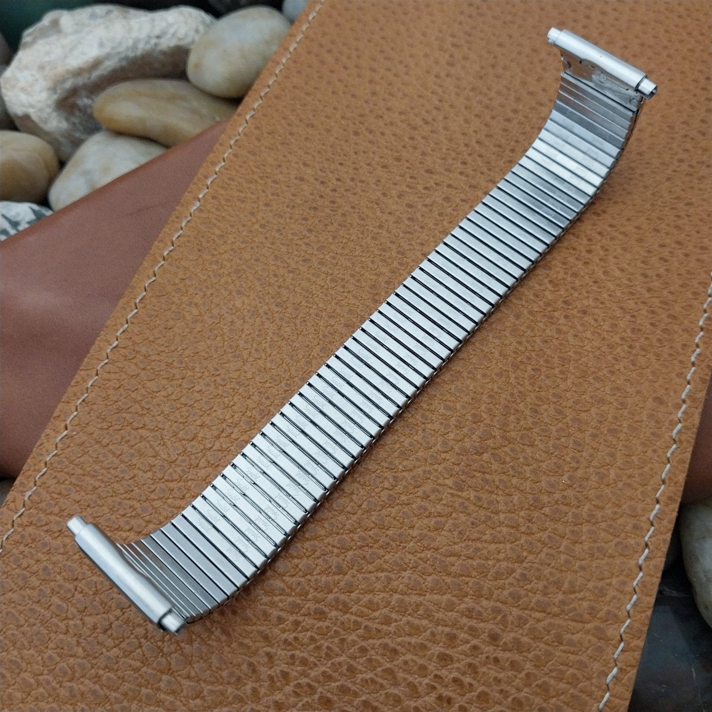 Speidel Thinline 1970s Flared Long Stainless Steel Vintage Watch Band