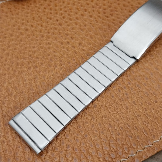 Vintage 18mm Stainless Steel Straight-End Classic 1970s nos Unused Watch Band