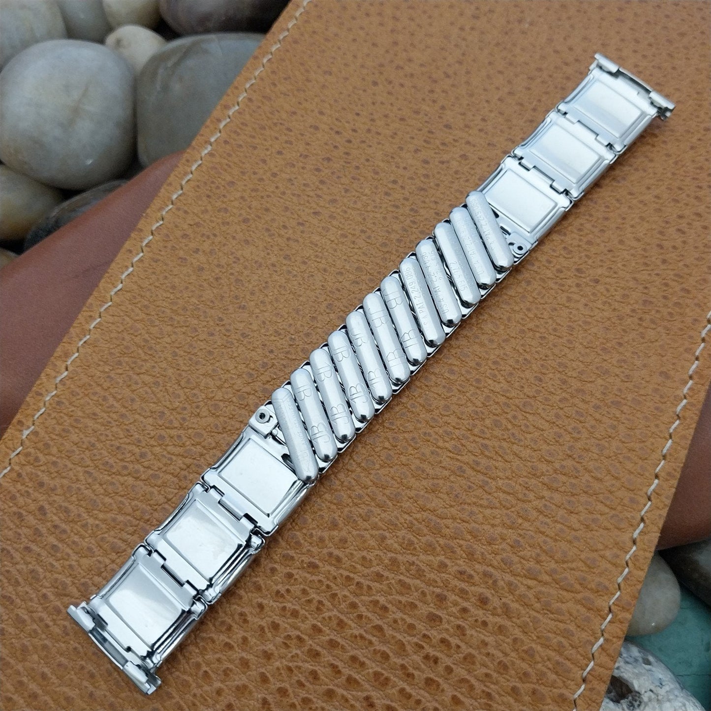 1950s 19mm 18mm 16mm JB Champion Unused Stainless & Lizard Vintage Watch Band