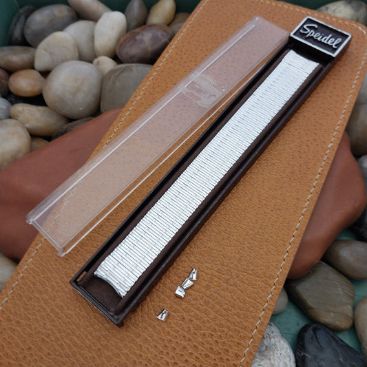 10K White Gold-Filled Speidel Thinline 17.2mm nos Vintage Watch Band